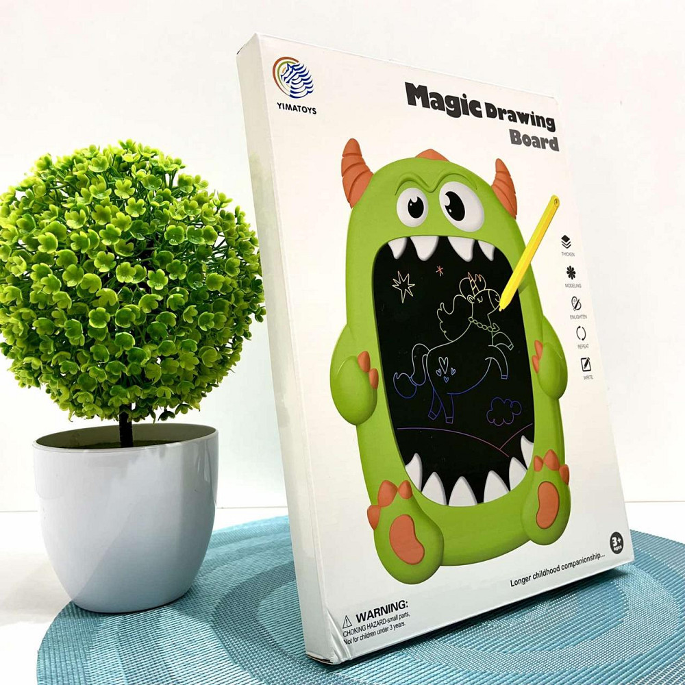 Планшет графічний LCD для малювання зі стилусом Зелений (YM 8) Чернигов - изображение 3