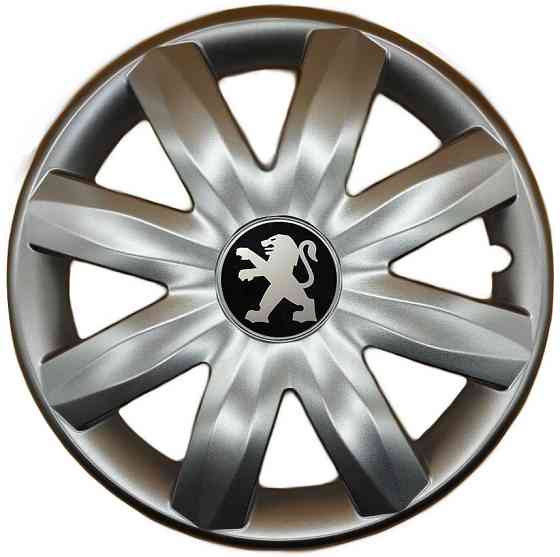 Автомобильные модельные колпаки R14 Peugeot 221 4шт, SJS, серебряные Киев