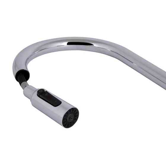 Смеситель для кухни Qtap Rozcesti с выдвижным изливом и подключением к фильтру QTROZ366CRM45938 Chrome Киев