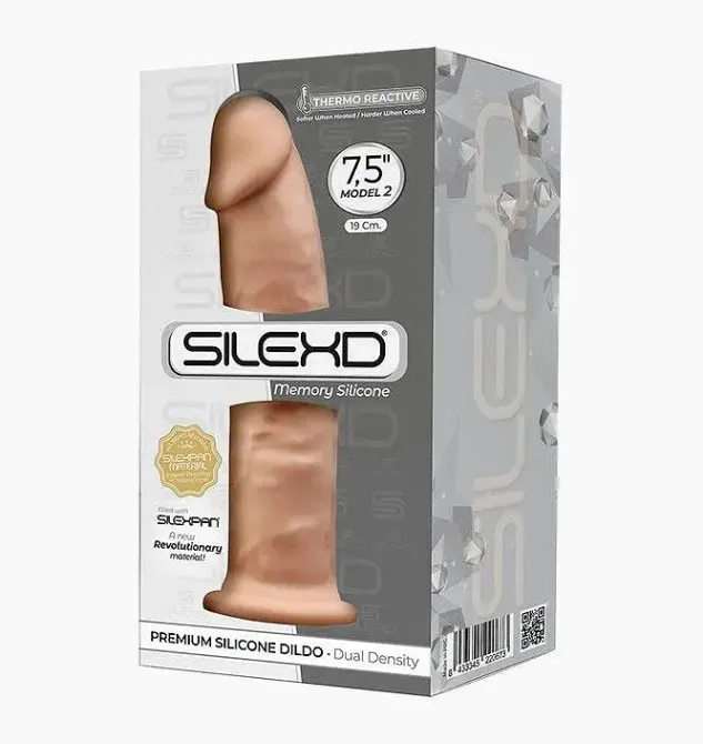 Фалоімітатор SilexD Henry Flesh (MODEL 2 size 7.5in), двошаровий, силікон + Silexpan, діаметр 4,8 см Львов - изображение 2