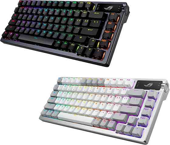 Клавіатура бездротова Asus ROG Azoth RGB WL BT White (90MP031A-BKUA11) Білий Харків
