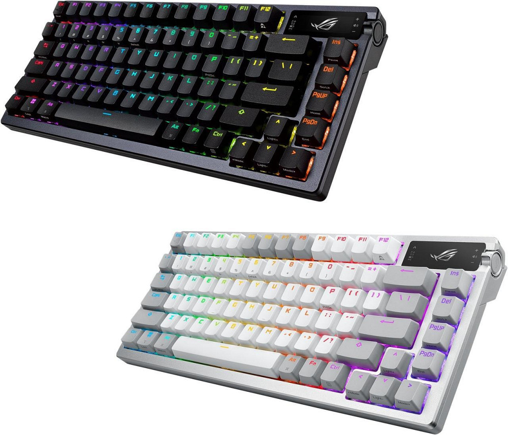 Клавіатура бездротова Asus ROG Azoth RGB WL BT White (90MP031A-BKUA11) Білий Харків - фото 3