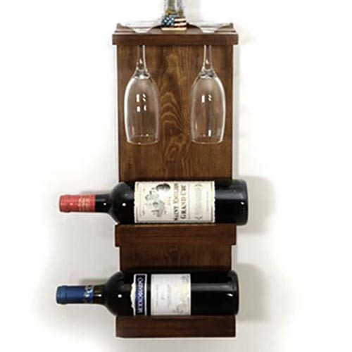 Настенная винная полка 