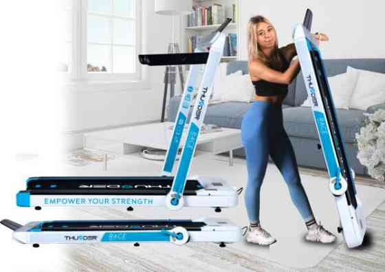 Бігова доріжка електрична THUNDER RACE-WHITE Київ