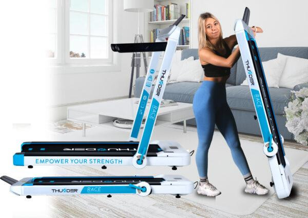 Бігова доріжка електрична THUNDER RACE-WHITE Київ - фото 6
