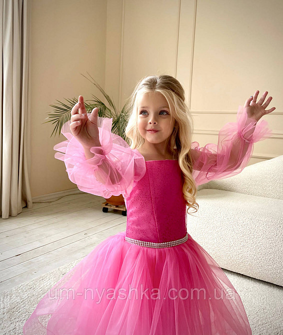 Дитяча малинова сукня 104-146 Кривий Ріг - фото 10