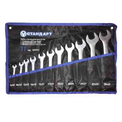 Ключ Стандарт ріжковий 8-32 мм 11 шт. у чохлі (NKR11STA-S) Вінниця