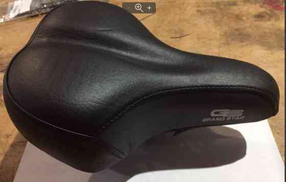 Седло велосипедное (пластмассовое, мягкое черное) Мукачево