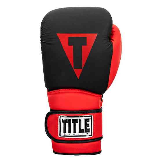 Боксерські рукавиці TITLE Boxing Guts and Glory Black/Red S 10oz (бинти 4м. в комплекті) Кам'янське