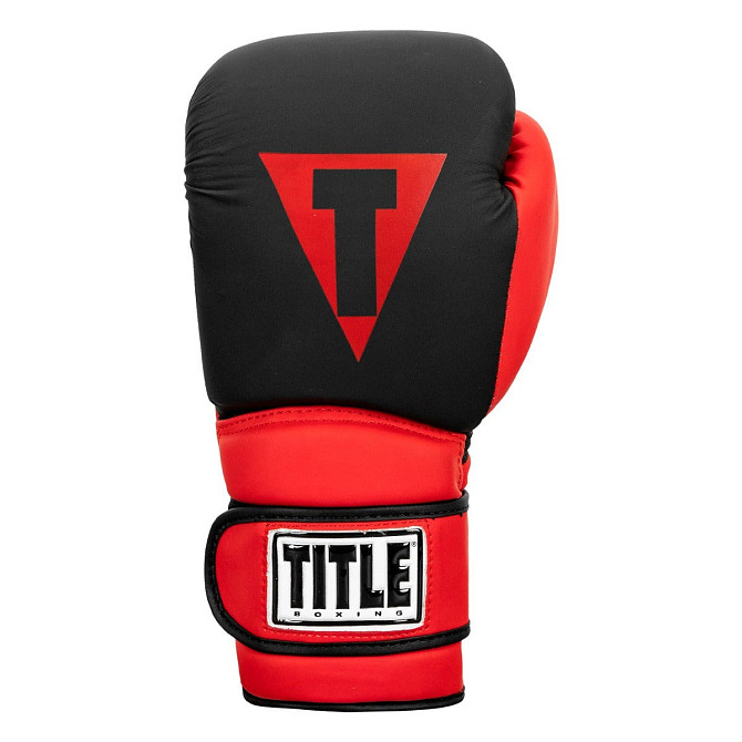 Боксерські рукавиці TITLE Boxing Guts and Glory Black/Red S 10oz (бинти 4м. в комплекті) Каменское - изображение 6