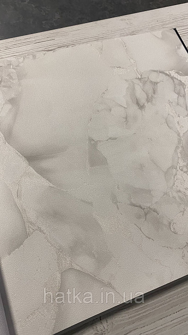 Шпалери метрові вінілові на флізеліні A.S.Creation Elite of Shades1.06x10 під мармур біло-сірий срібло 78657-4 Київ - фото 3