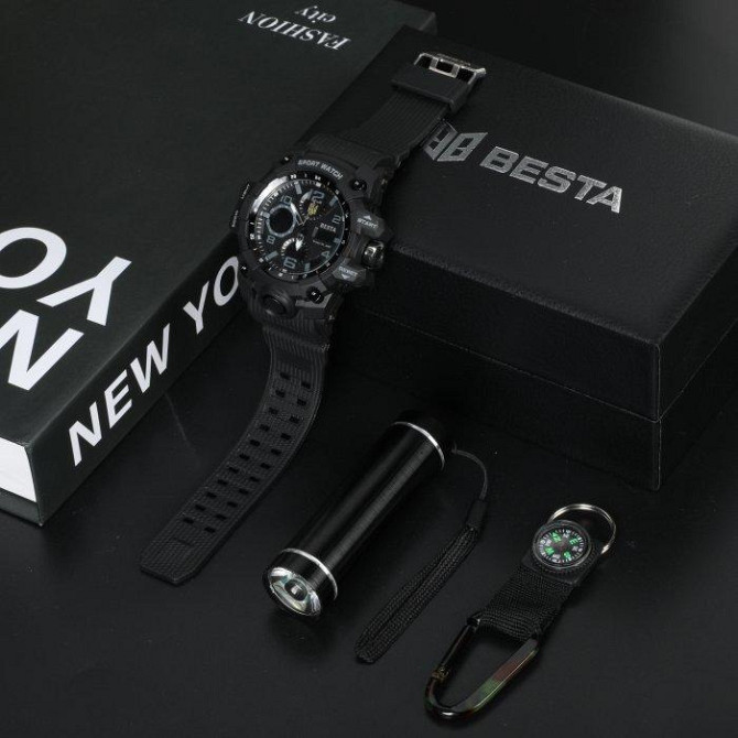 Чоловічий наручний годинник Besta Box Peremoga Light з компасом + подарунковий набір Вінниця - фото 5