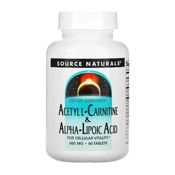 Acetyl L-Carnitine &amp; Alpha-Lipoic Acid 650mg - 60 tabs Луцк
