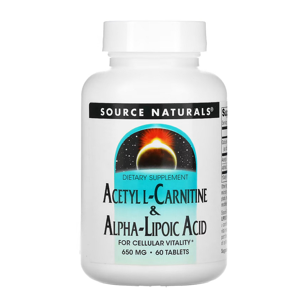 Acetyl L-Carnitine &amp; Alpha-Lipoic Acid 650mg - 60 tabs Луцк - изображение 1