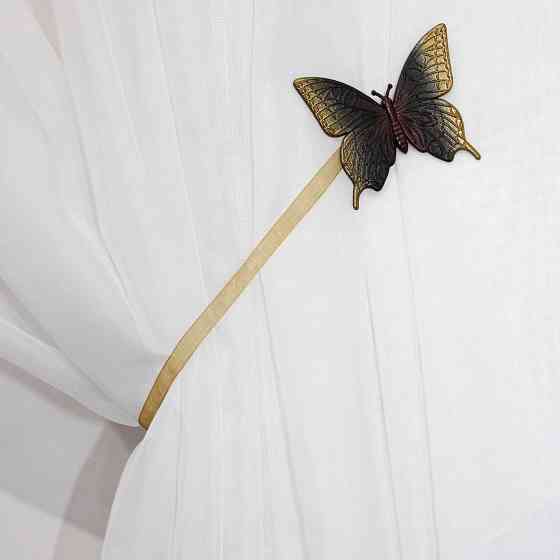 Магніти для штор і гардин (193м) Метелик набір 2 шт Венге з золотом (81-104) Київ