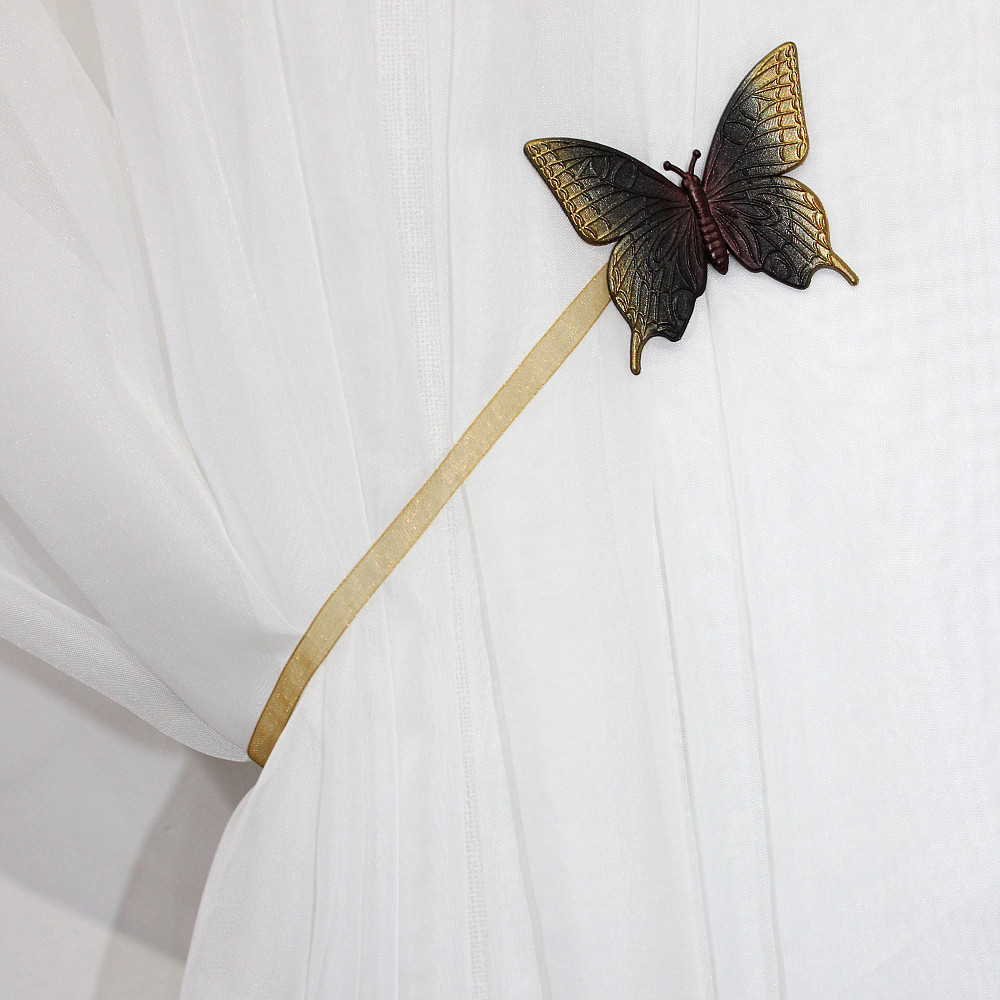 Магніти для штор і гардин (193м) Метелик набір 2 шт Венге з золотом (81-104) Київ - фото 3