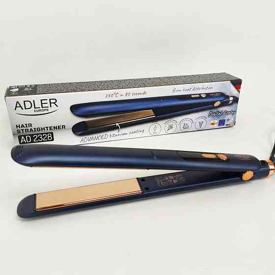 Щітка-щипці для випрямлення волосся Adler, Плойка гофре для волосся, Ергономічна праска-випрямляч EI-66 Львів