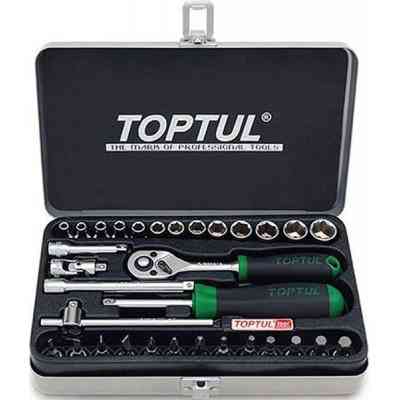 Набір інструментів Toptul професійний 1/4" 32од. (GCAD3202) Вінниця