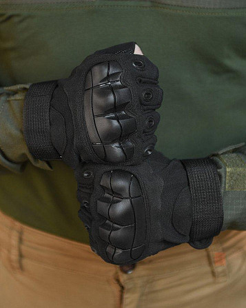 РУЧАТКИ БЕЗПАЛІ OUTDOOR TACTICS ІЗ ЗАХИСТОМ black ВТ6009 Одесса - изображение 2