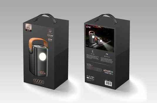 Внешний аккумулятор Power Bank 60000mAh 100W KP KPG-60000 быстрая зарядка для ноутбуков и гаджетов Одесса