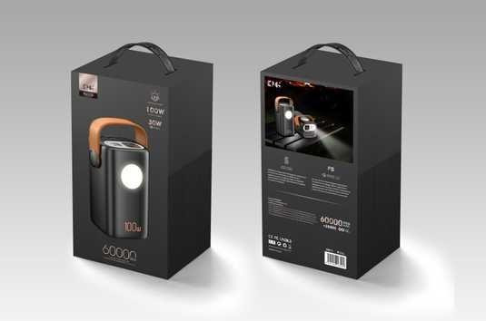 Внешний аккумулятор Power Bank 60000mAh 100W KP KPG-60000 быстрая зарядка для ноутбуков и гаджетов Одесса - изображение 3