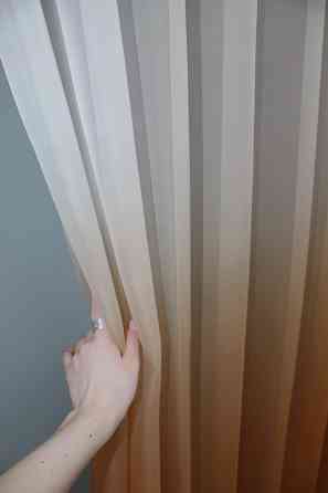 Тюль VR-Textil 751т Омбре шифон Коричневий із білим 300х270 см (42-0180) Київ