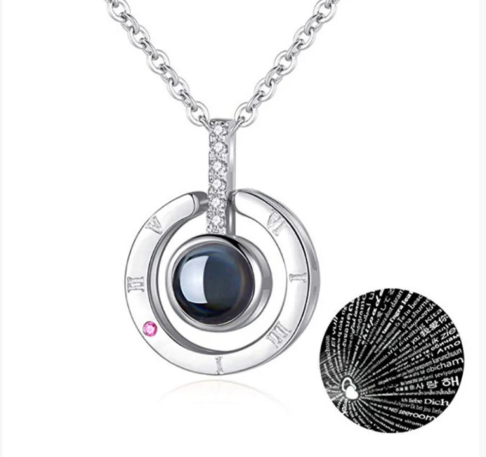 Кулон з проекцією Я тебе люблю 100 мовами Київ - фото 1