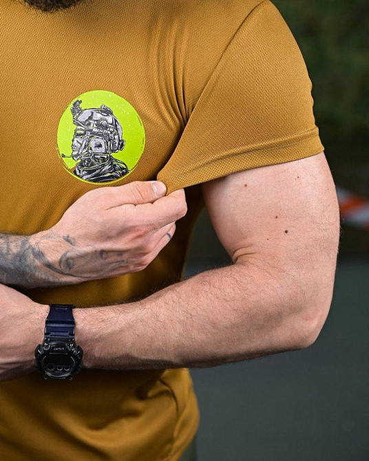 Тактическая потоотводящая футболка  Soldier coyot ПП7620 Одесса - изображение 4