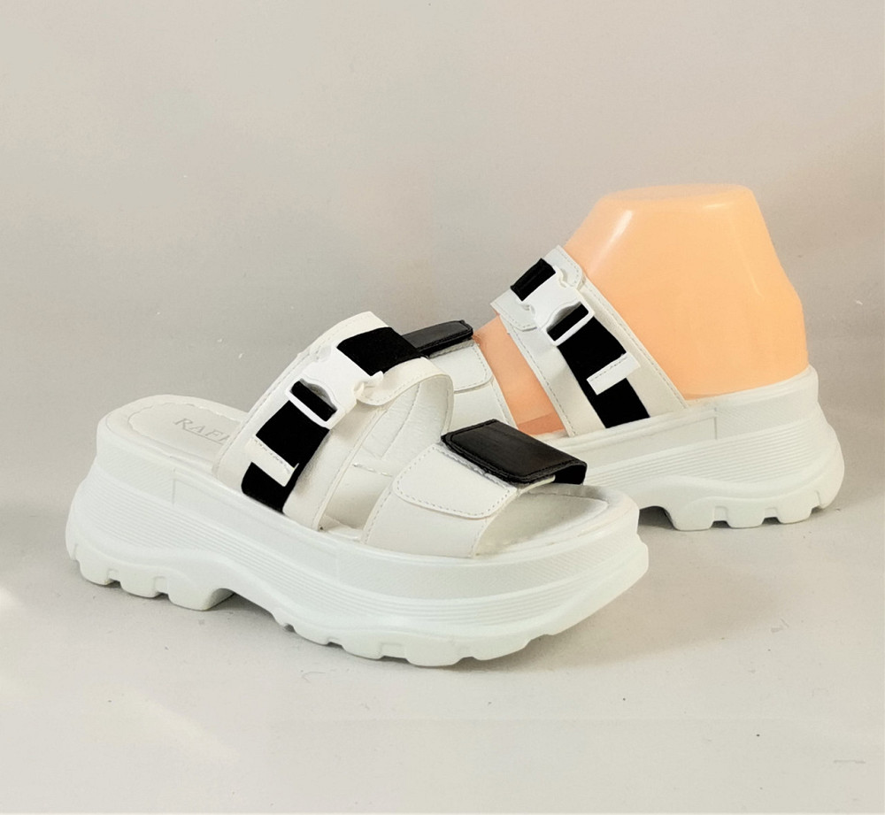 Шлёпанцы Тапочки Белые на Танкетке Женские на Платформе (размеры: 38,39,40,41) - 30-2 Днепр - изображение 7