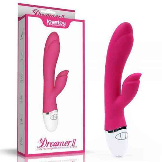 Вибромассажер с рельефным наконечником Rabbit Vibrator USB Rechargeable Sex Aura Киев