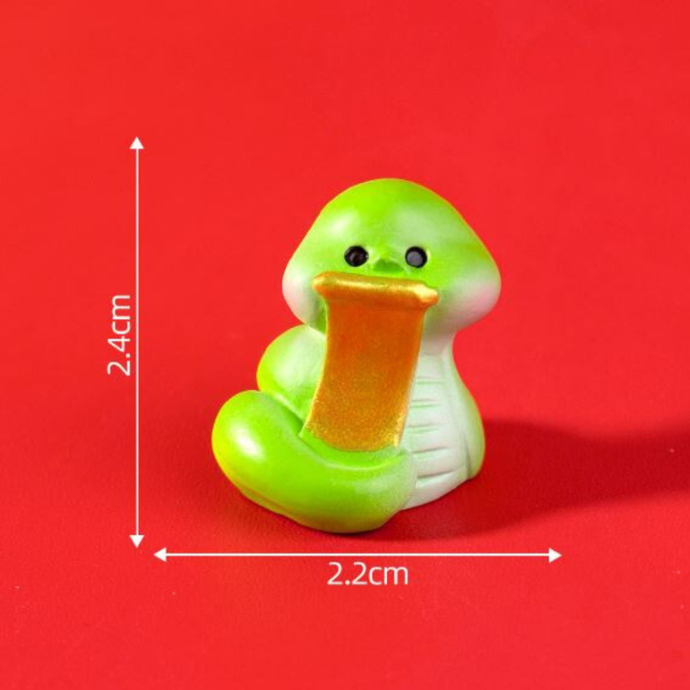 Зелена змія мініатюра 2.4 х 2 см для міні-саду та мікроландшафту Одеса - фото 10