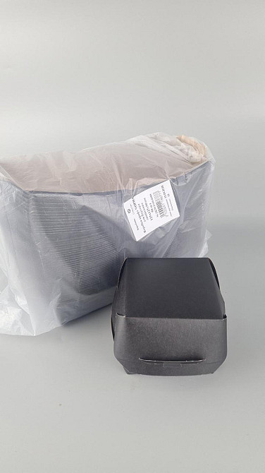 Коробка клеєна "БУРГЕР Black" 125*125*90 ламінована (50 шт.) Харків - фото 2