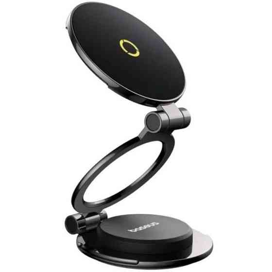 Автотримач для телефона Baseus MagPro Series II Magnetic Car Mount Stick-on Version Cosmic Black Одеса