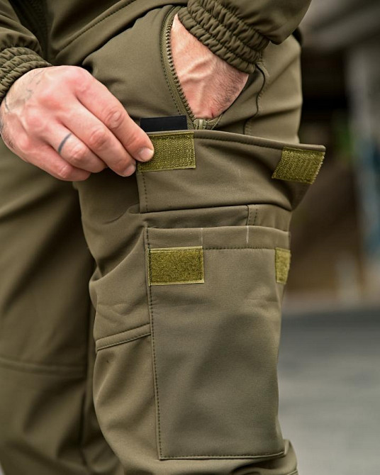 Тактичний костюм софтшел Oblivion  олива ВТ0599 Одеса - фото 8