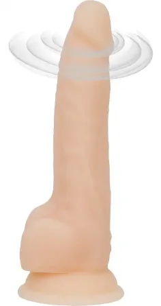 Фалоімітатор з вібрацією та ротацією Naked ADDICTION James 8″ Rotating & Vibrating Dong, пульт ДК Львів