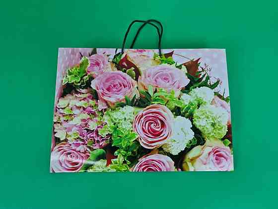 Паперовий великий горизонтальний пакет 36/22/10 (артBG-124) (12 шт.) Харків