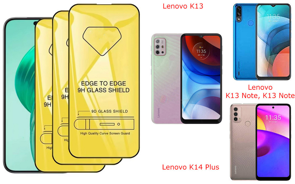 Захисне скло DefenzoGlass для Lenovo K13, K13 Note, K13 Note, K14 Plus – подвійна міцність Київ - фото 1
