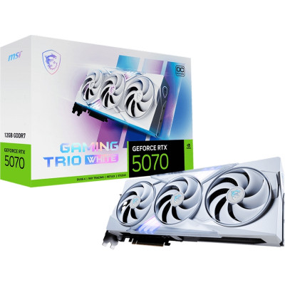 Відеокарта MSI GeForce RTX5070 12Gb GAMING TRIO OC WHITE (RTX 5070 12G GAMING TRIO OC WHITE) Вінниця - фото 7