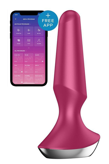 Анальная пробка с функцией управления с смартфона Satisfyer Vibrator ilicious 2, бордовый Sex Aura Киев - изображение 1