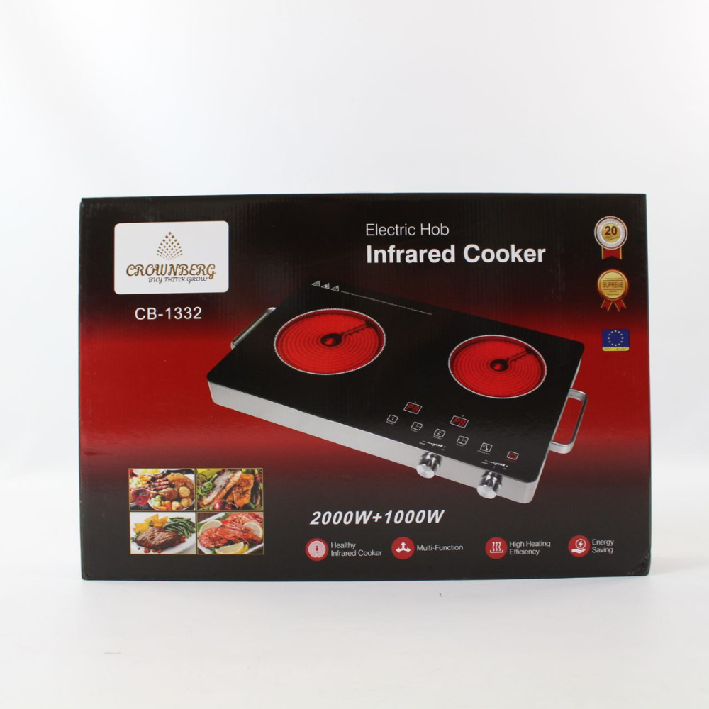 Инфракрасная плита 2000W,две комфорки,CB-1332 SBR Киев - изображение 9
