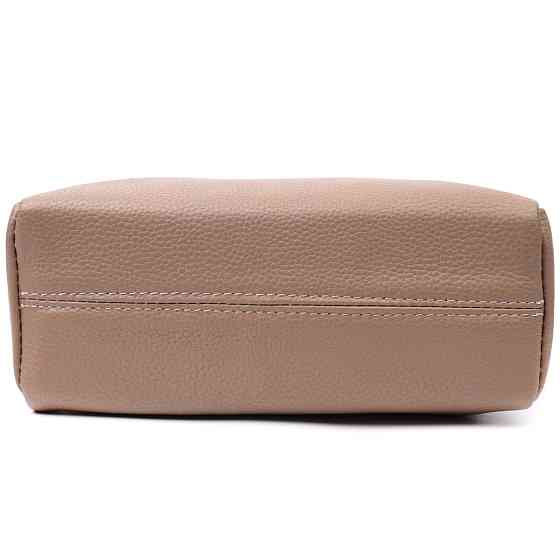 Сумка для жінок з акцентом на стильний бігунок з натуральної шкіри Vintage 22650 Бежева Київ