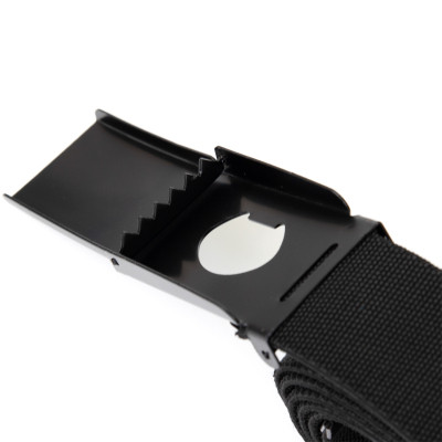 Ремінь Vintage Текстильний з чорною пряжкою Чорний (20530) Вінниця - фото 5