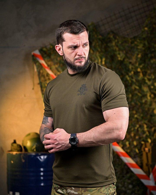 Тактична потовідвідна футболка Трон oliva ПП7631 Одеса - фото 3