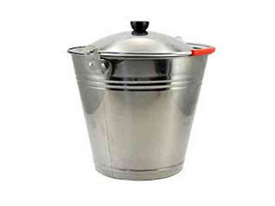 Відро з кришки нерж. 8л d=28см B005-8L ТМ ZAUBERG Київ