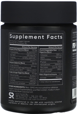 Травні ферменти Sports Research Digestive Enzymes Plant-Based 90 капс Київ