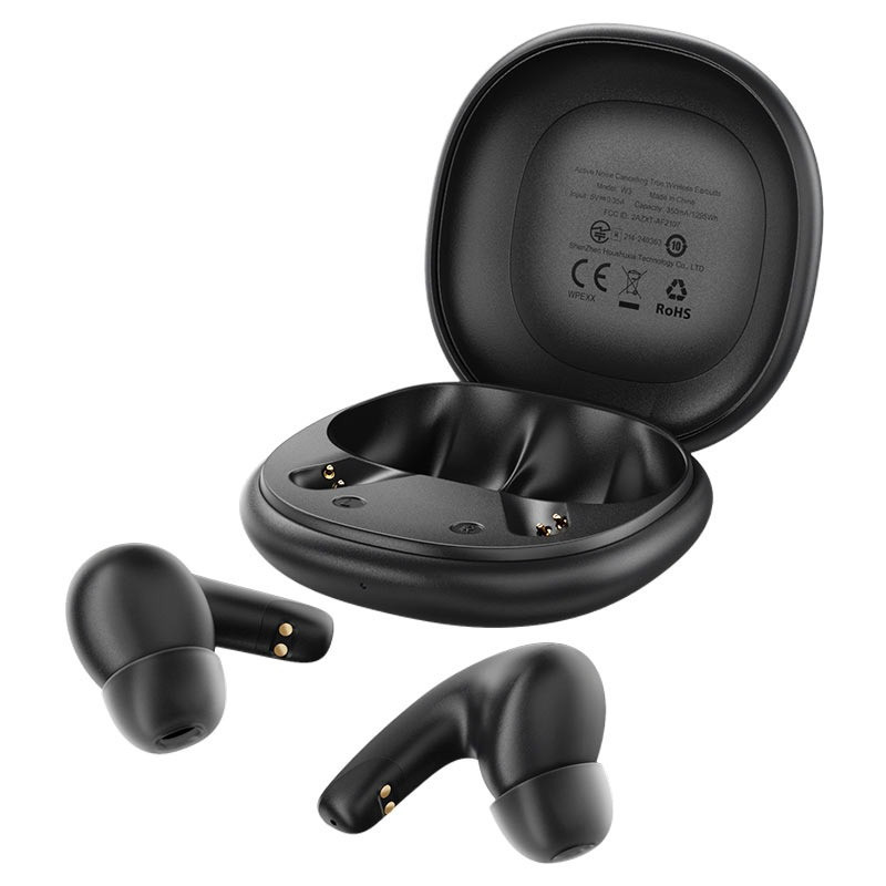 Бездротові навушники ACEFAST W3 active noise cancelling true wireless earbuds Black Київ - фото 3