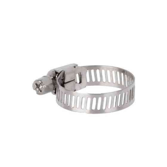 Хомут нержавеющая сталь, 8 мм, Ø - 14-27 мм INTERTOOL TC-1014 Киев