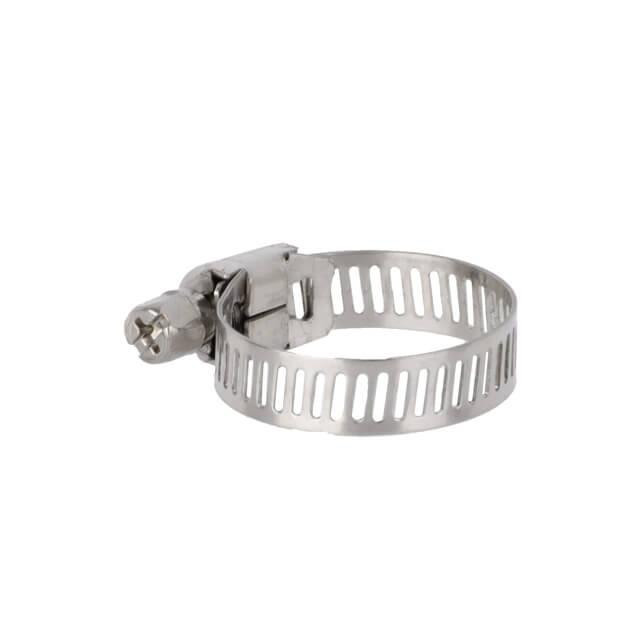 Хомут нержавіюча сталь, 8 мм, Ø - 14-27 мм INTERTOOL TC-1014 Київ - фото 1