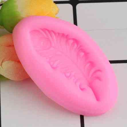 Молд силиконовый Перо 51 на 29 мм розовый Киев