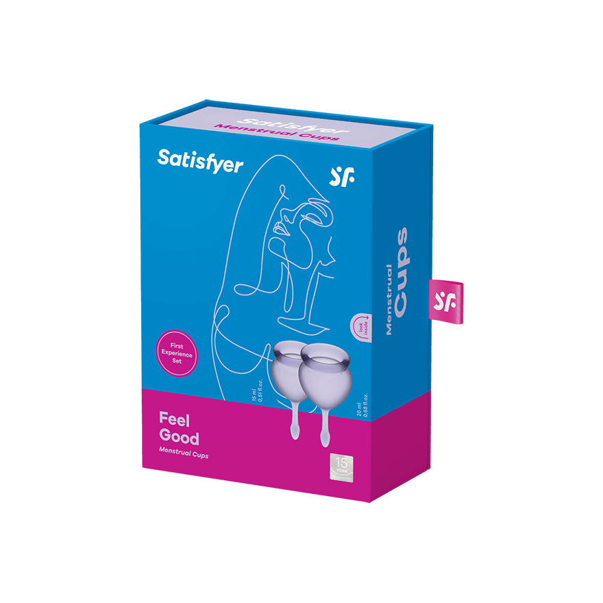 Набор многоразовых менструальных чаш Satisfyer Feel good медицинский силикон, 15 мл и 20 мл Sex Aura Киев - изображение 4
